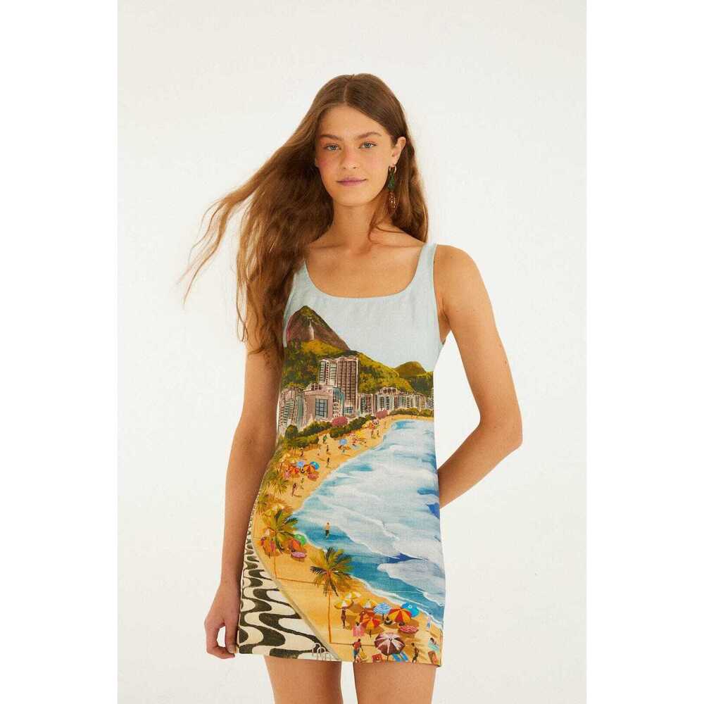 Multicolor Copacabana Beach Mini Dress